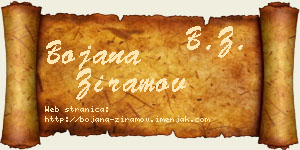 Bojana Ziramov vizit kartica